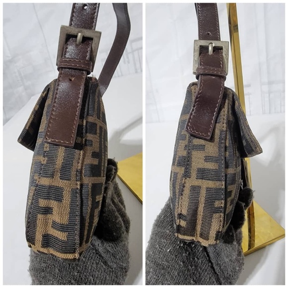 Authentic Fendi Zucca Canvas Baguette Brown - Picture 10 of 15